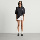 END. Piquet Polo in Cinder Black/Off White