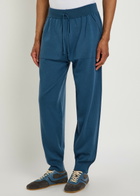 John Smedley Henning Merino Wool Sweatpants Blue