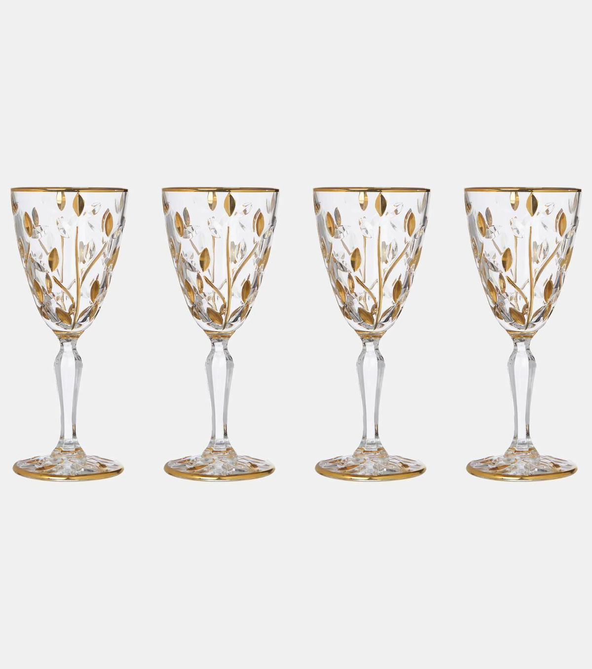 Les-Ottomans Set of 4 crystal wine glasses