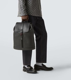 Gucci Web Large leather backpack