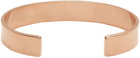 Maison Margiela Rose Gold Logo Cuff Bracelet