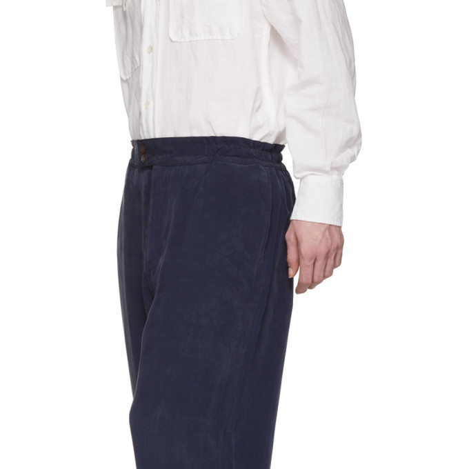 Our Legacy Blue Cocktail Drape Trousers Our Legacy