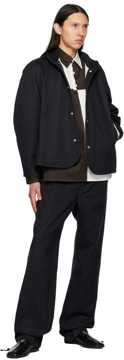 3MAN Black Drawstring Trousers