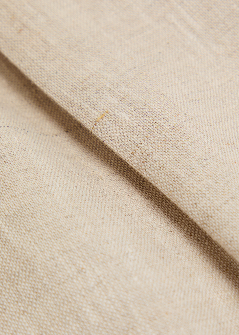Wax London Aubyn Tapered-leg Linen Trousers Beige
