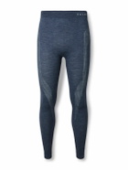Falke - Printed Virgin Wool-Blend Ski Tights - Blue