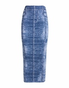 Balmain Womens Maxi skirt in Blue