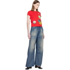 MM6 Maison Margiela Red Sticker T-shirt
