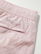 Onia - Straight-Leg Mid-Length Crinkled Swim Shorts - Pink