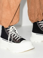 Alexander McQueen Black Tread Slick High Top Sneakers