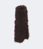 De La Vali Zeraphine shearling scarf