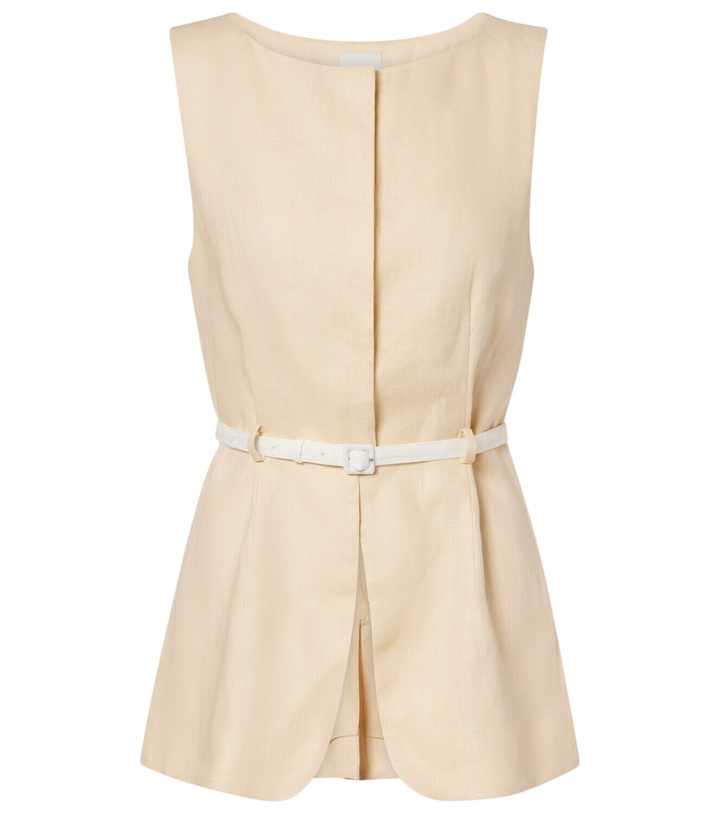 Photo: Posse Pamela belted linen vest