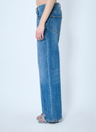 Alexander Wang Dip-Side Jeans With Exposed Lace Underwear