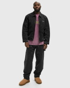 PATTA Double Knee Cartoon Denim Pants Black Mens Jeans