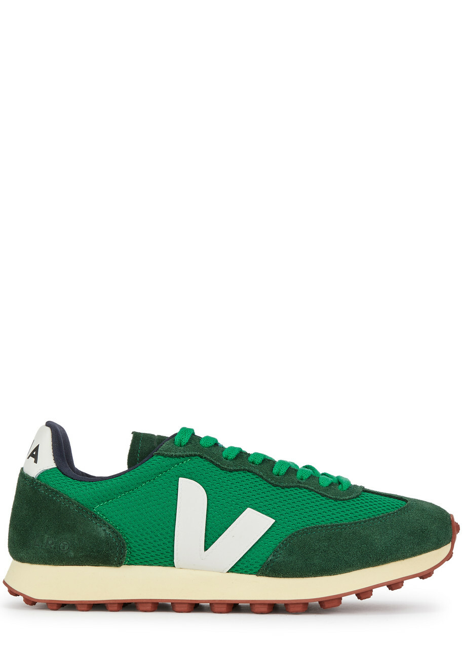 Veja - Rio Branco Leather-Trimmed Alveomesh and Suede