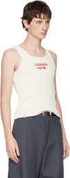 Charles Jeffrey LOVERBOY Off-White Logo Tank Top