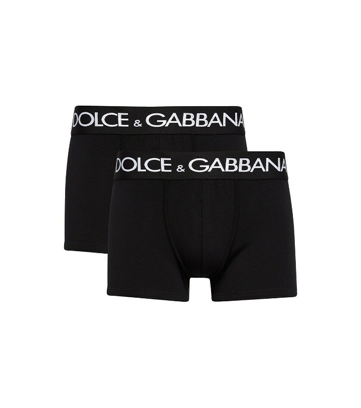 Photo: Dolce&Gabbana Set of 2 cotton-blend boxer briefs