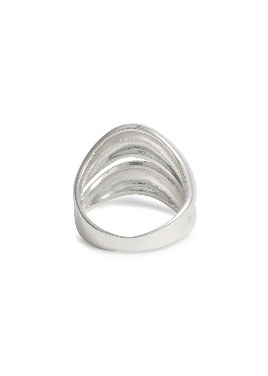 Agmes Double Wave Sterling Silver Ring