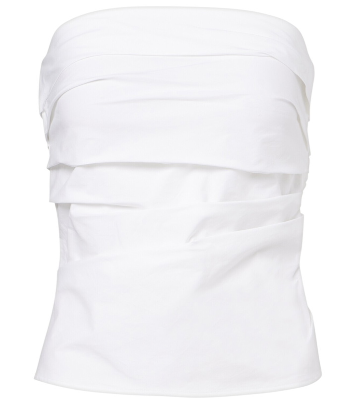 Photo: Proenza Schouler White Label Maisy cotton-blend tube top