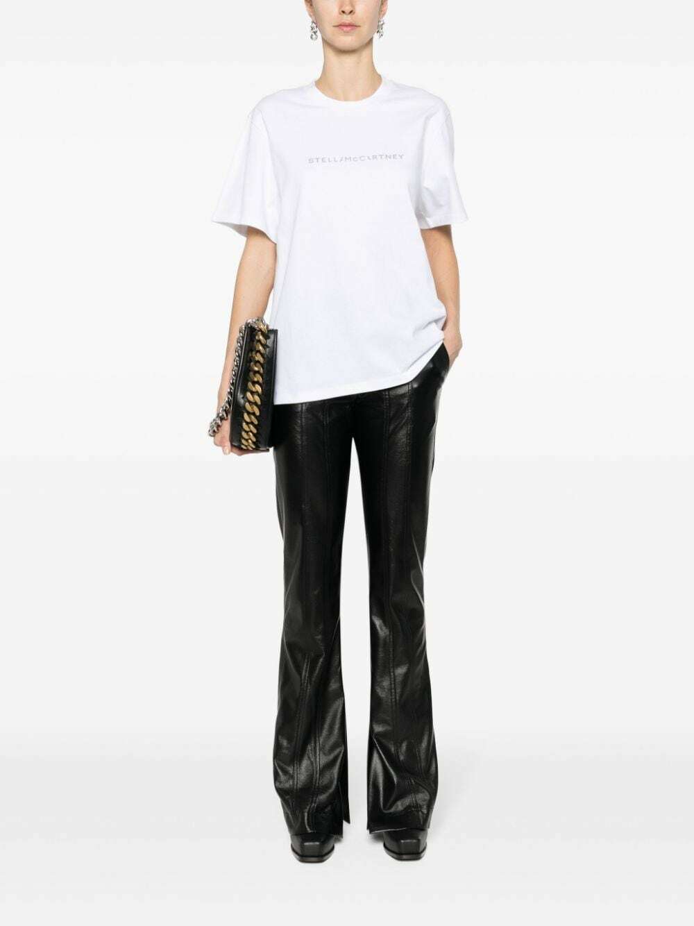 Stella McCartney Ivory Guitar Logo T-Shirt main image 1