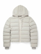 Rick Owens - Quilted Shell Hooded Down Jacket - Gray
