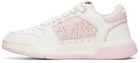 AMIRI White & Pink Classic Low Sneakers