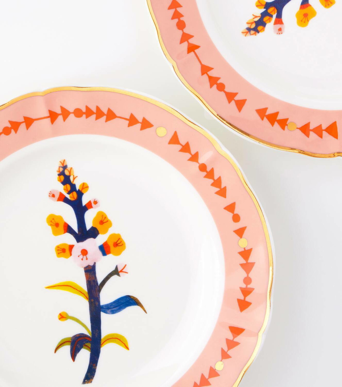 Bitossi Betonica set of 4 dessert plates