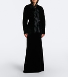 The Row Eunice feather-trimmed down jacket