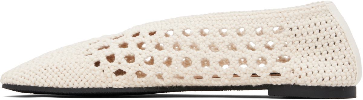 Stella McCartney Off-White Ryder Day Cotton Crochet Loafers