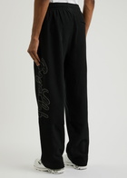 Billionaire Boys Club Script Logo-embroidered Cotton Sweatpants Black