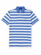 Polo Ralph Lauren - Striped Cotton-Piqué Polo Shirt - Blue