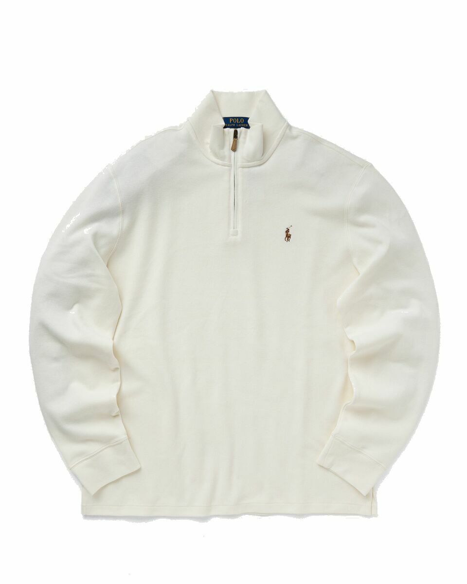 Photo: Polo Ralph Lauren Long Sleeve Knit White - Mens - Half Zips