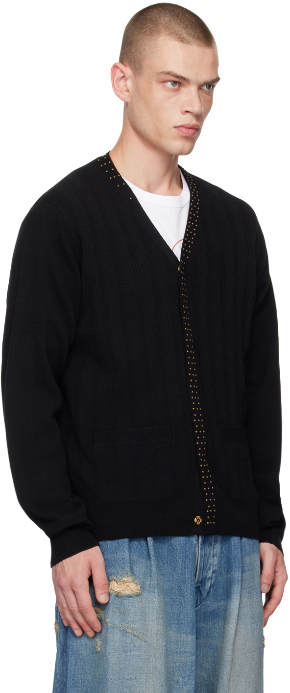kolor Black Studded Cardigan