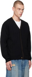 kolor Black Studded Cardigan