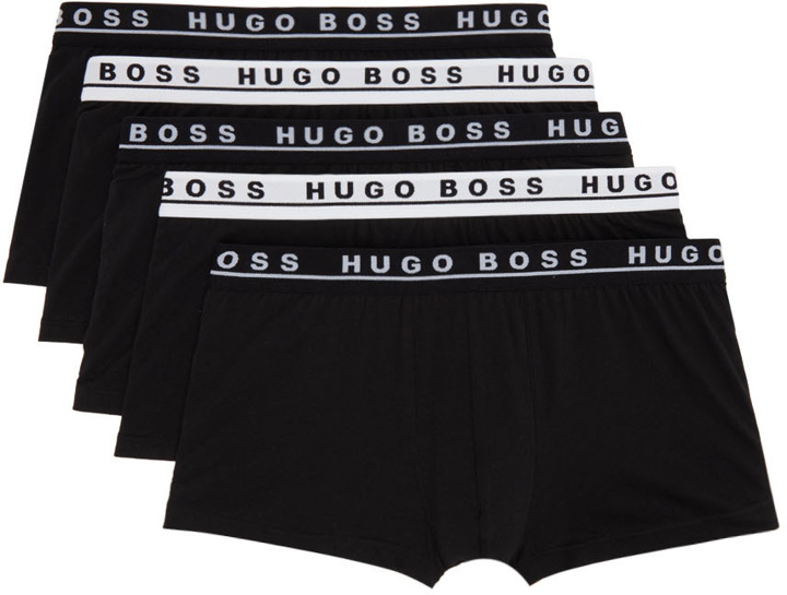 Photo: Boss Five-Pack Logo Boxer Briefs