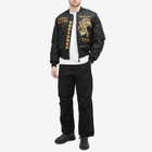 Maharishi Men's Nekomata Tiger MA1 Jacket Flight in Black