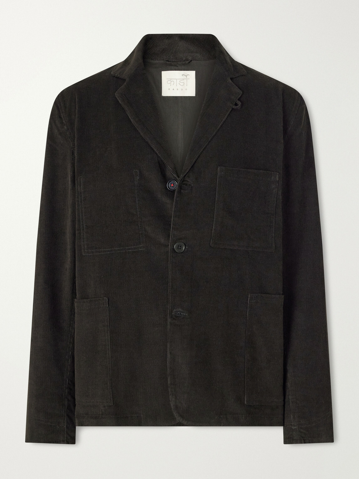 Kardo - Somesh Cotton-Corduroy Suit Jacket - Green