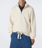 Orlebar Brown Wyatt cotton jersey half-zip sweatshirt