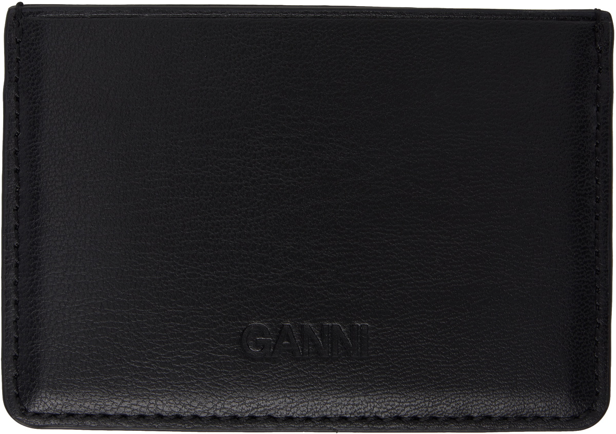GANNI Black Bou Card Holder