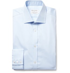 Kingsman - Turnbull & Asser White Linen Shirt - Blue