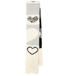 Joseph - Intarsia wool-blend scarf