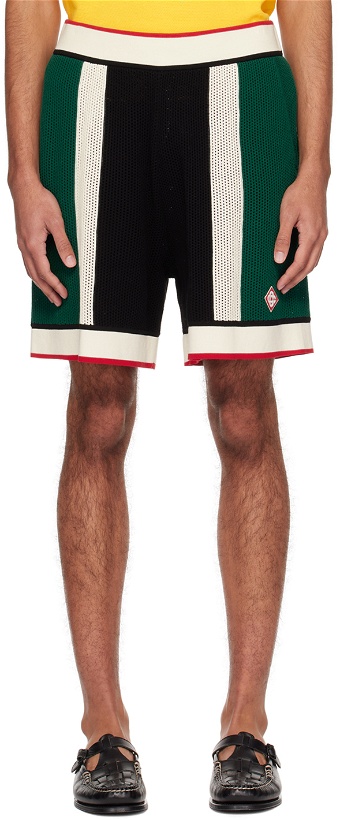 Photo: Casablanca Multicolour Striped Shorts