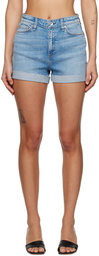 rag & bone Blue Nina Denim Shorts