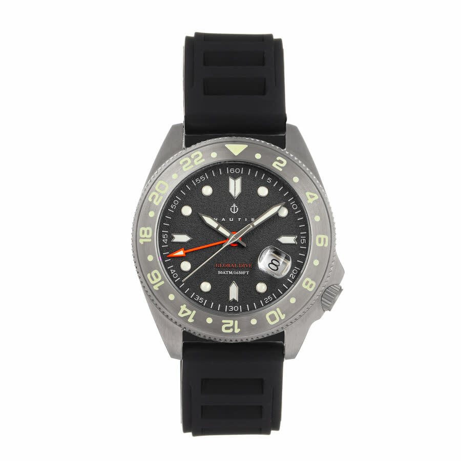 Nautis Global Dive Grey Dial Mens Watch 18093R-B