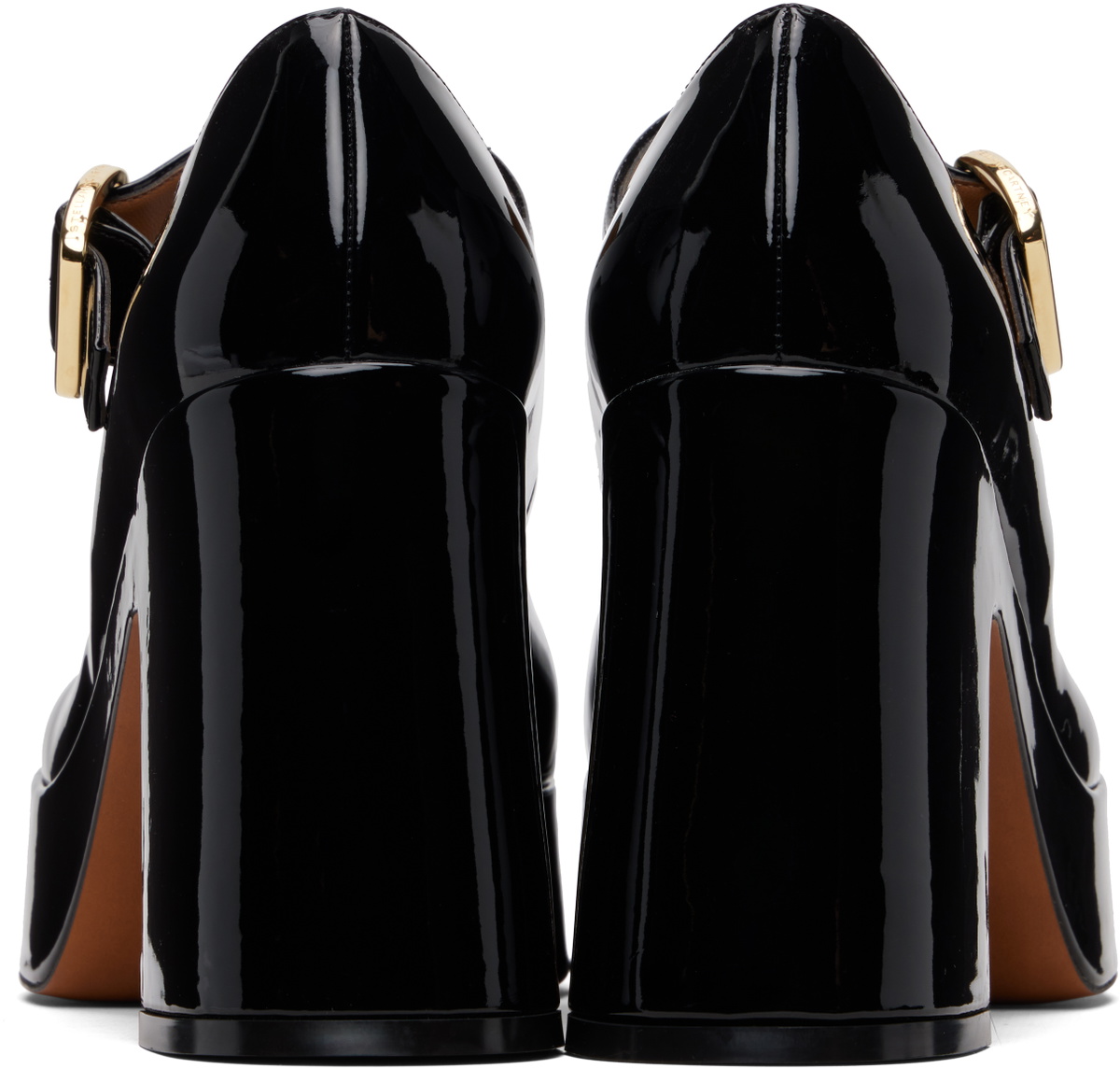 Stella McCartney Black Patent Mary Jane Heels