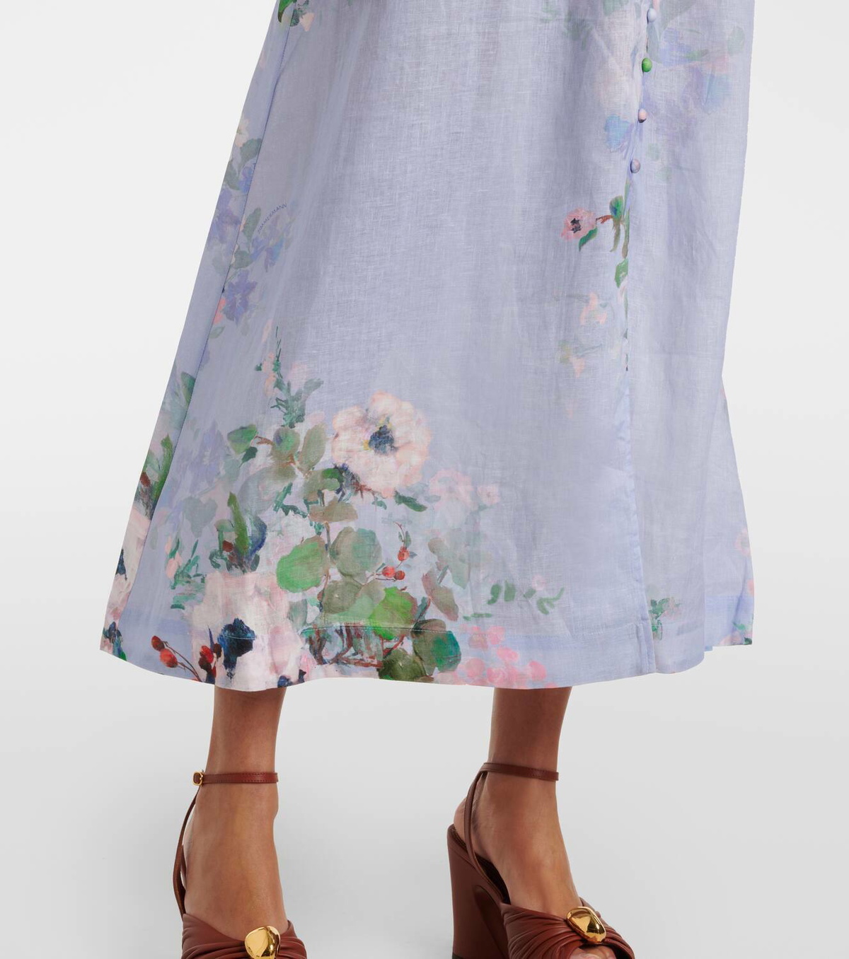 Zimmermann Everley linen midi dress Zimmermann