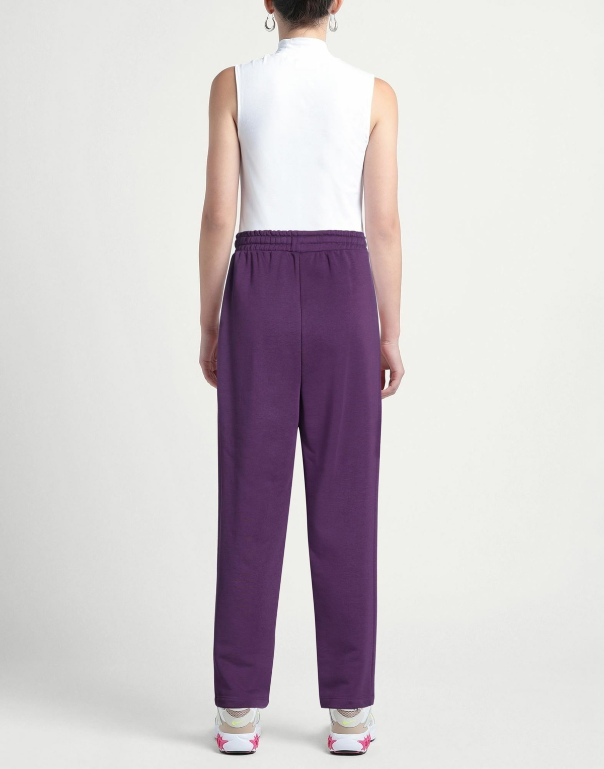 Manila Grace Womens Pants in Purple