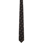 Valentino Garavani Black Valentie Silk Jacquard Tie