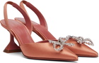 Amina Muaddi Pink Rosie Sling 70 Heels