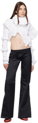Feben White Twist Blouse