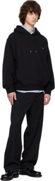 Solid Homme Black Solid Back Logo Hoodie